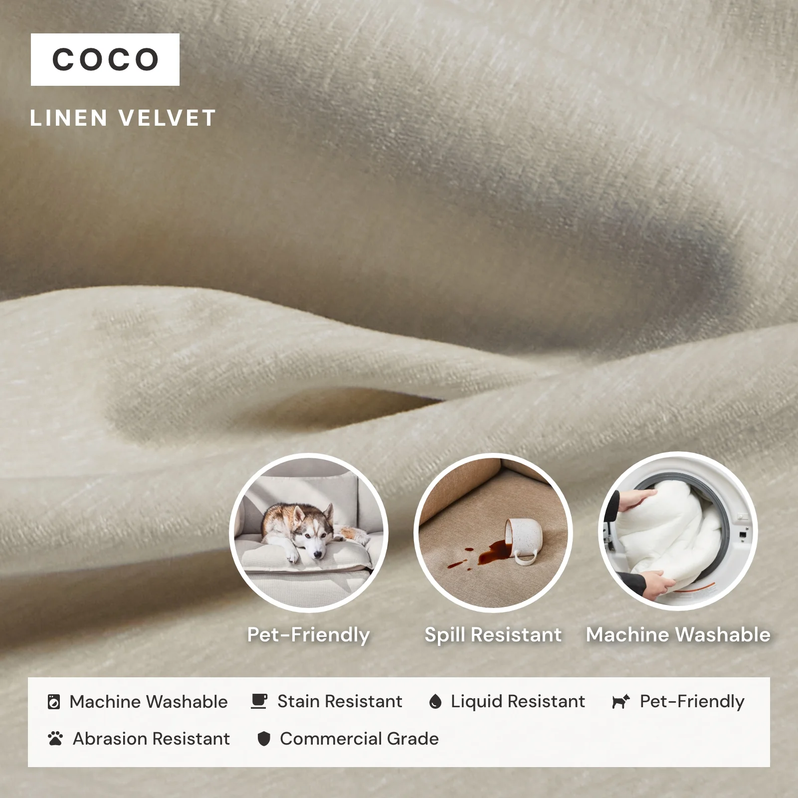 Elevate Comfort Layer for 7-Seater U-Sectional in Coco - Image 6