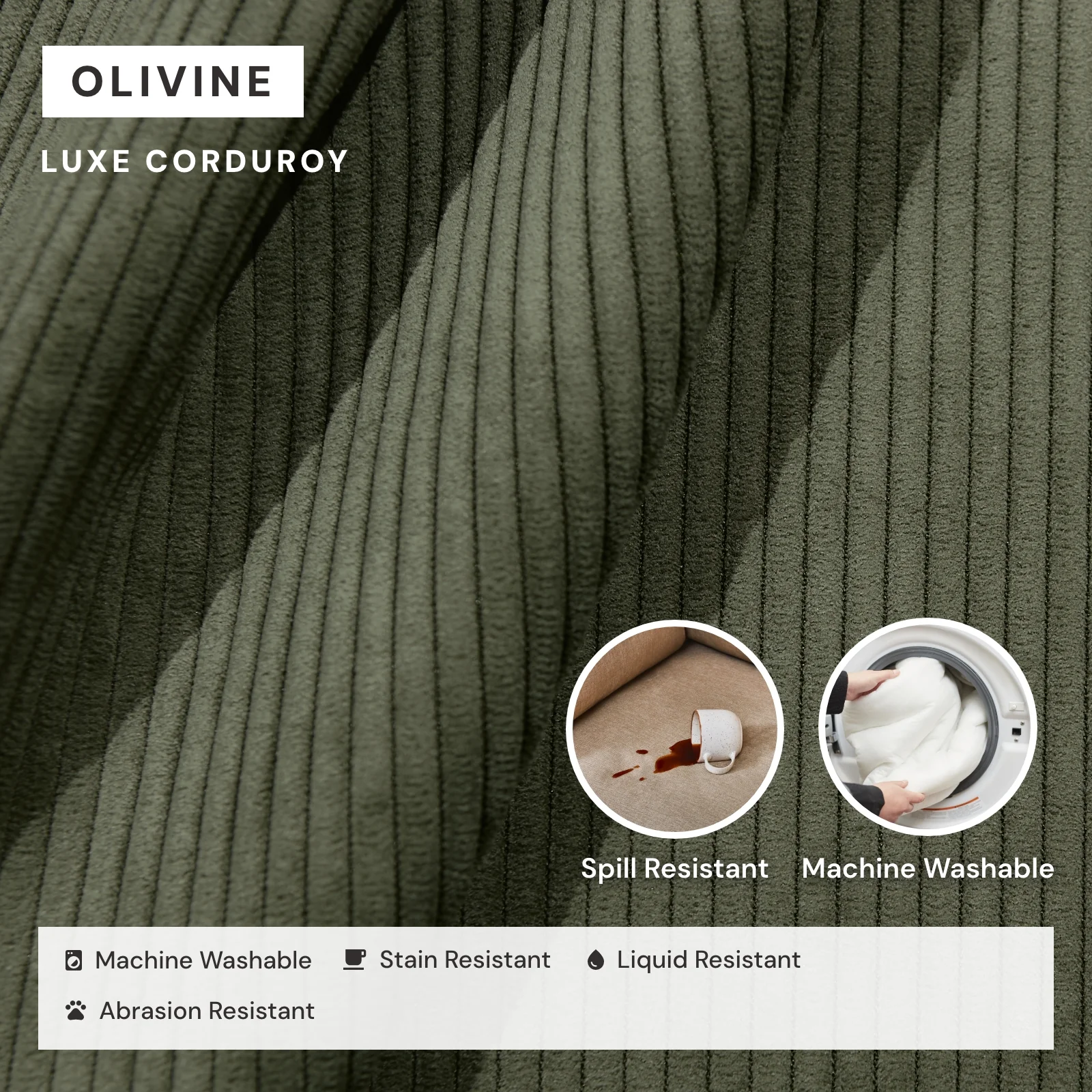 Elevate Comfort Layer for 8-Seater U-Sectional in Olivine - Image 6