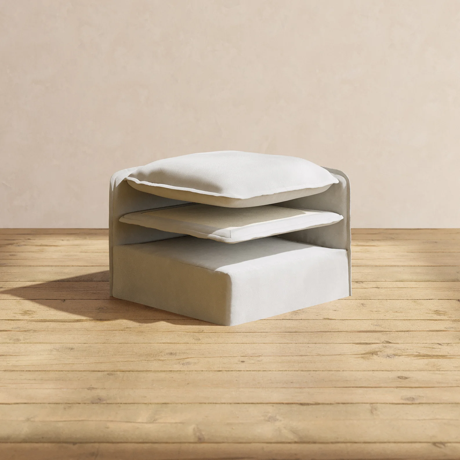 Elevate Comfort Layer Set for 5-Seater Corner Sectional + Ottoman | Plush Weave in Cloud