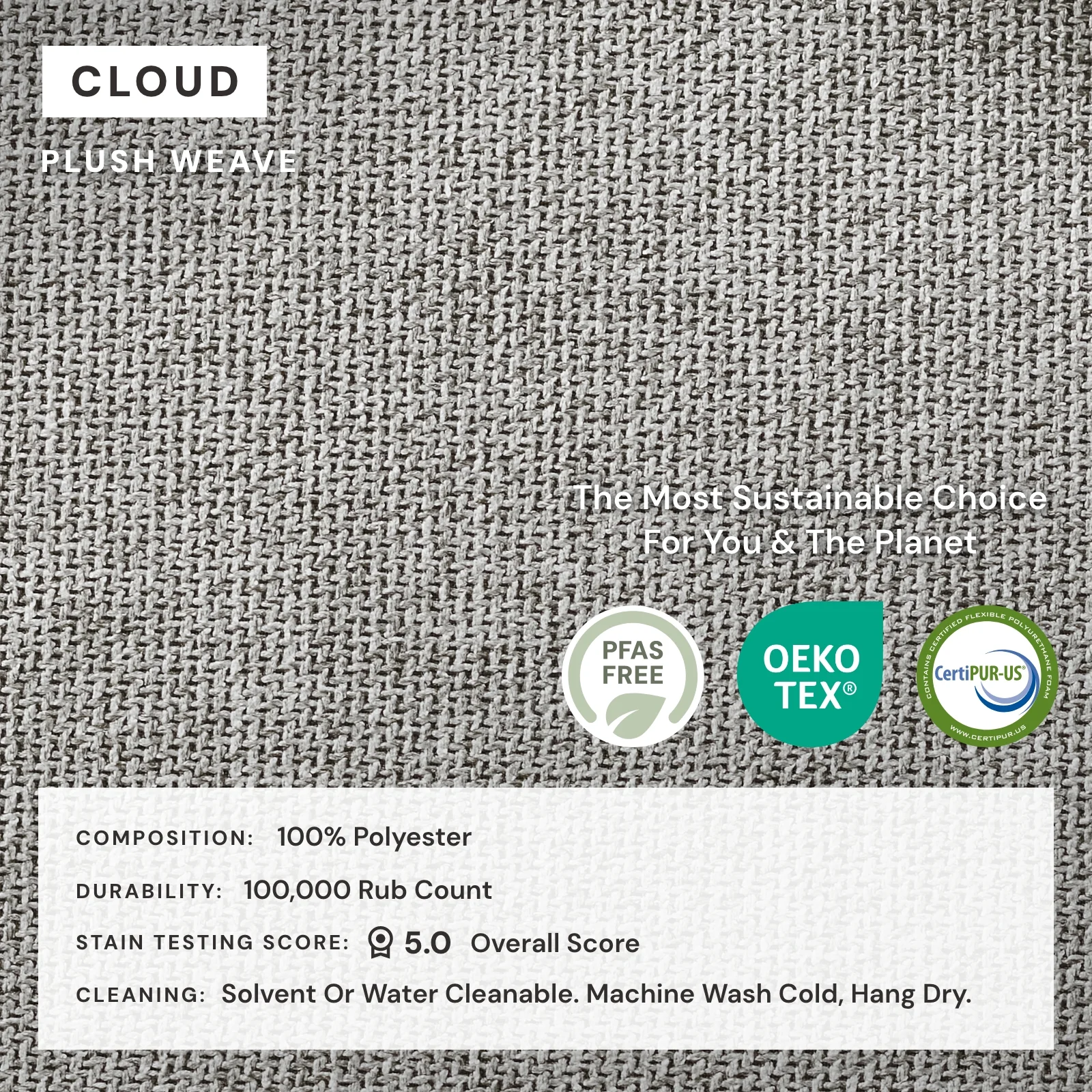 Elevate Comfort Layer Set for 5-Seater Corner Sectional | Plush Weave in Cloud - Image 7