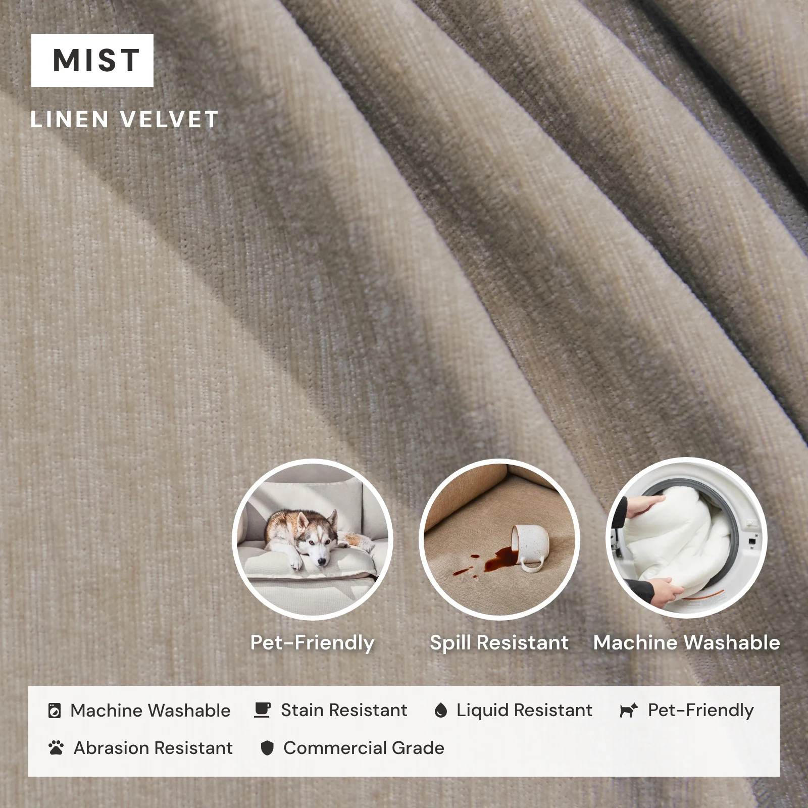 Elevate Comfort Layer for Modular Unit in Mist - Image 6