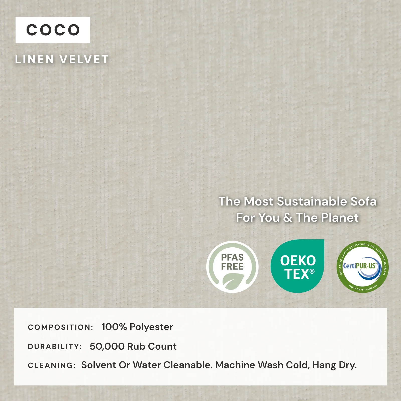 Modular Washable Ottoman in Coco | Memorix+ Seat - Image 4